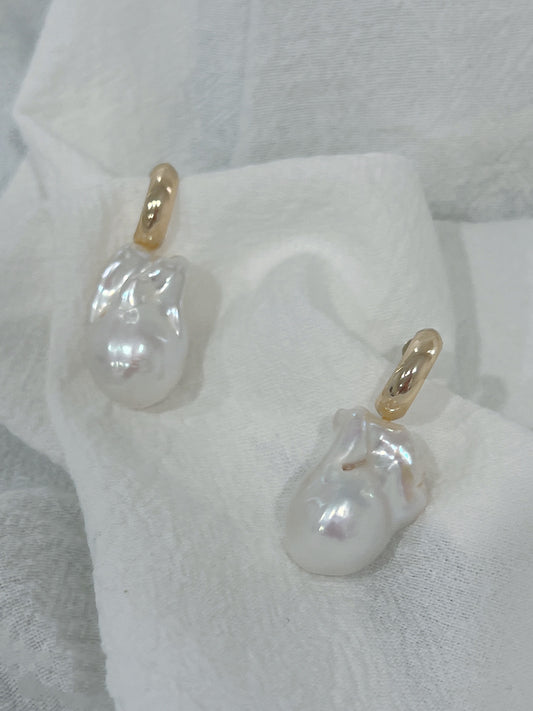 Freshwater Baroque Pearl Earrings